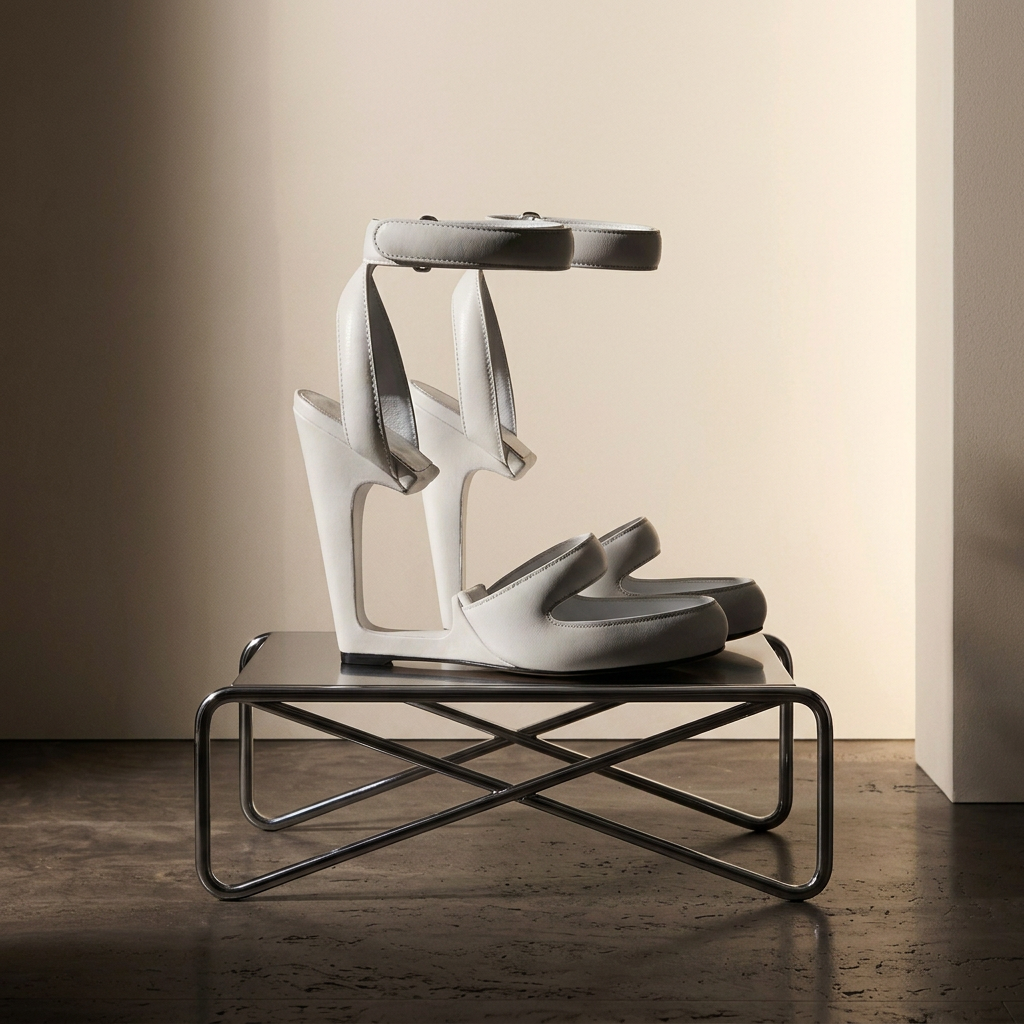 Alexander Wang White heels — visuel studio Rated N Archive