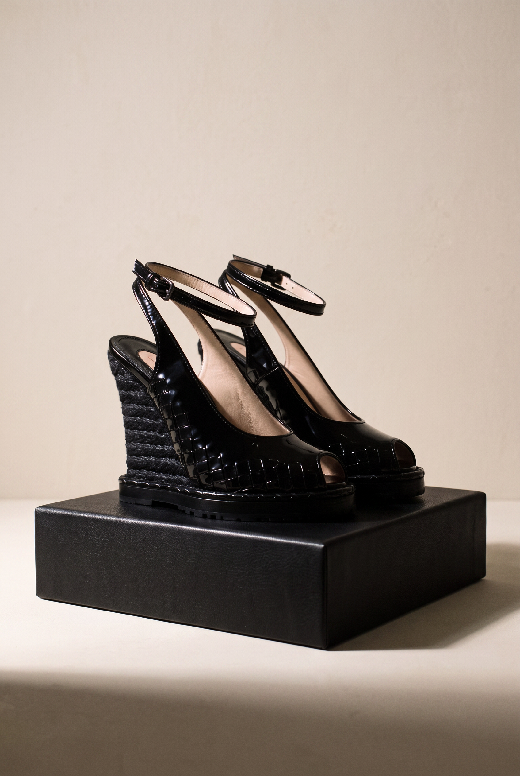 Bottega Veneta black wedges — visuel studio Rated N Archive
