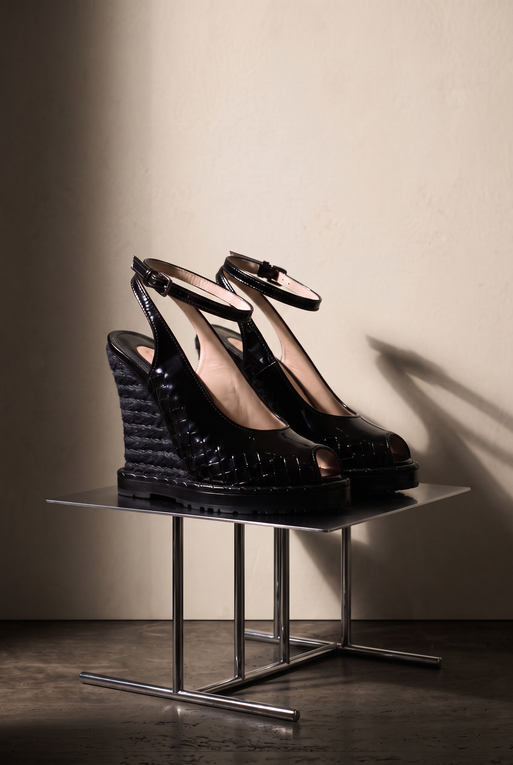 Bottega Veneta black wedges — visuel studio Rated N Archive