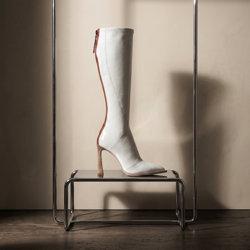 Fendi Colibri white boots — visuel studio Rated N Archive