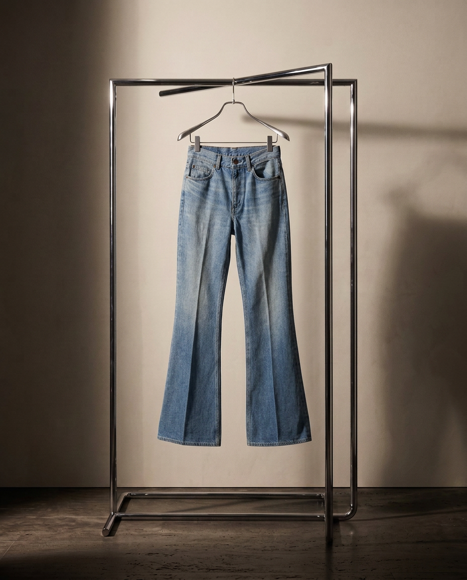 Saint Laurent high rise 70’ jeans — visuel studio Rated N Archive