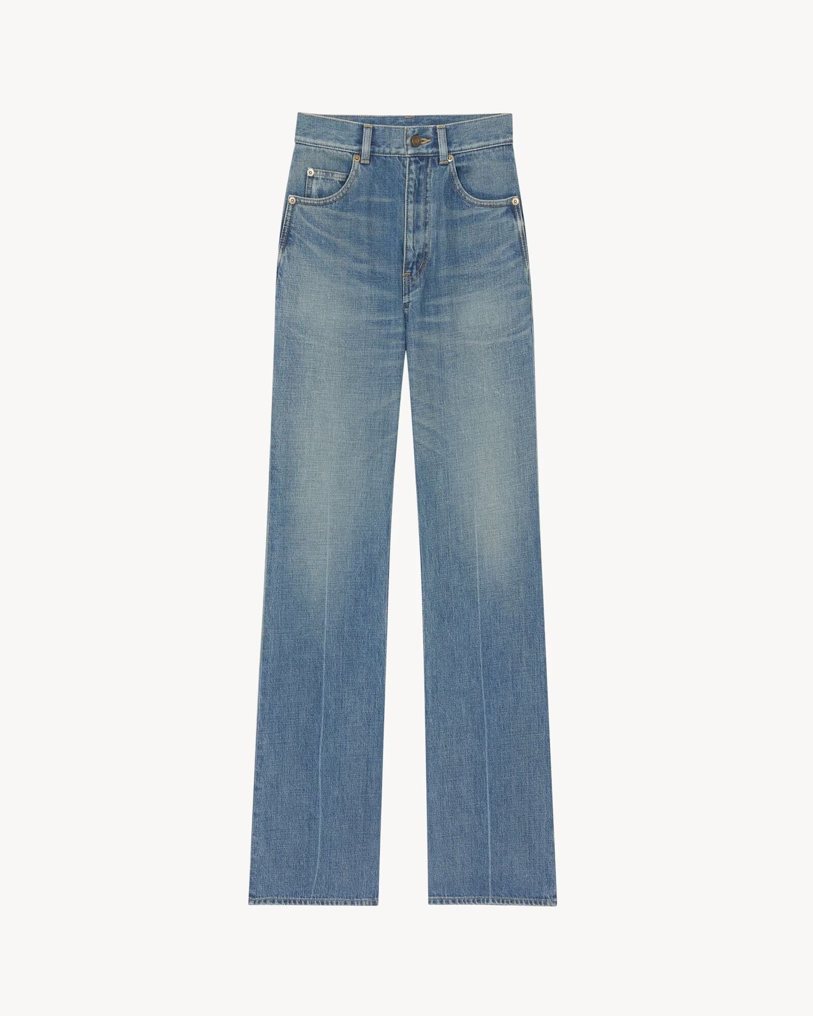 Saint Laurent high rise 70’ jeans