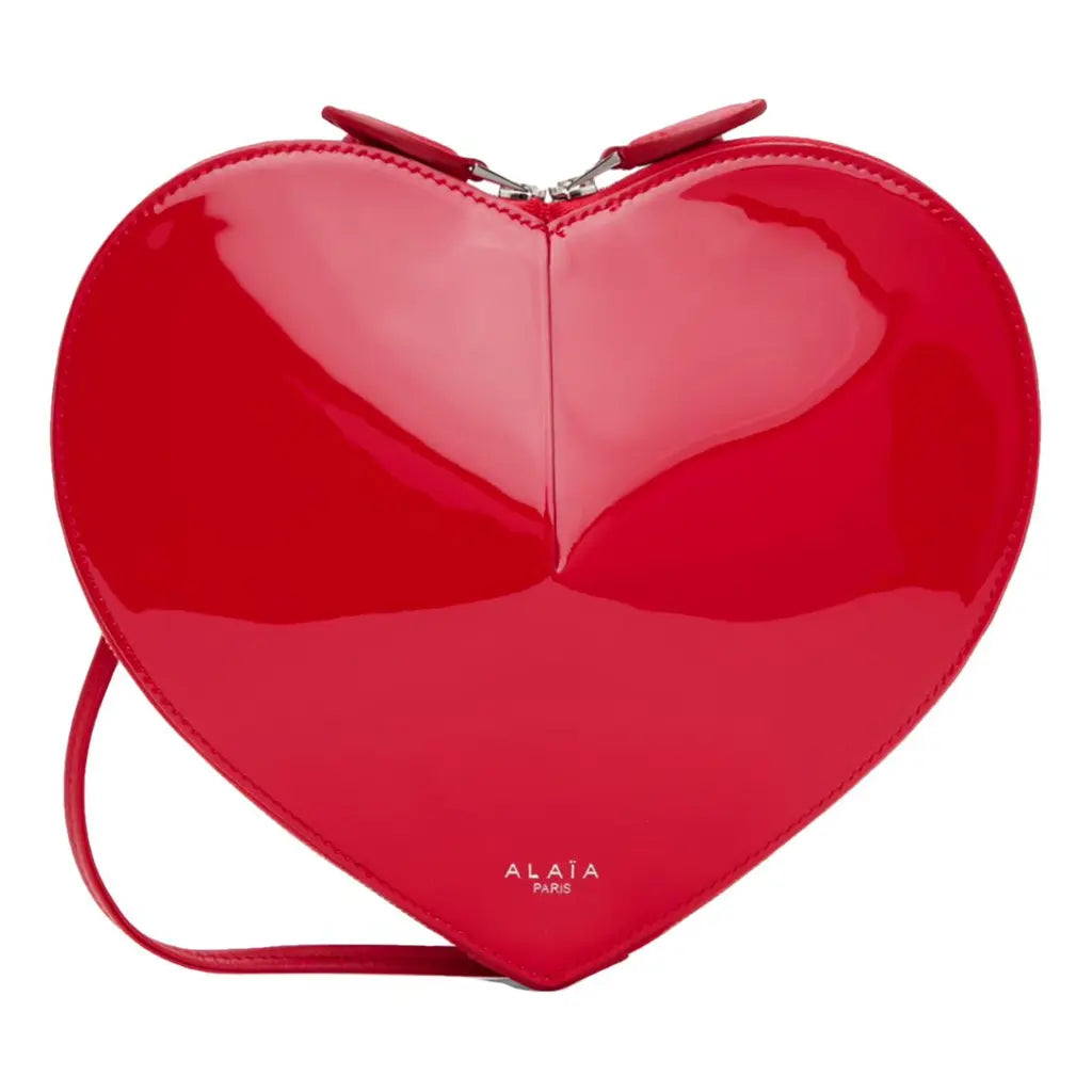 Alaïa « Le cœur » bag glossy red